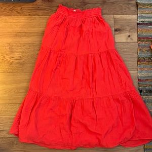 Marine layer cotton maxi skirt